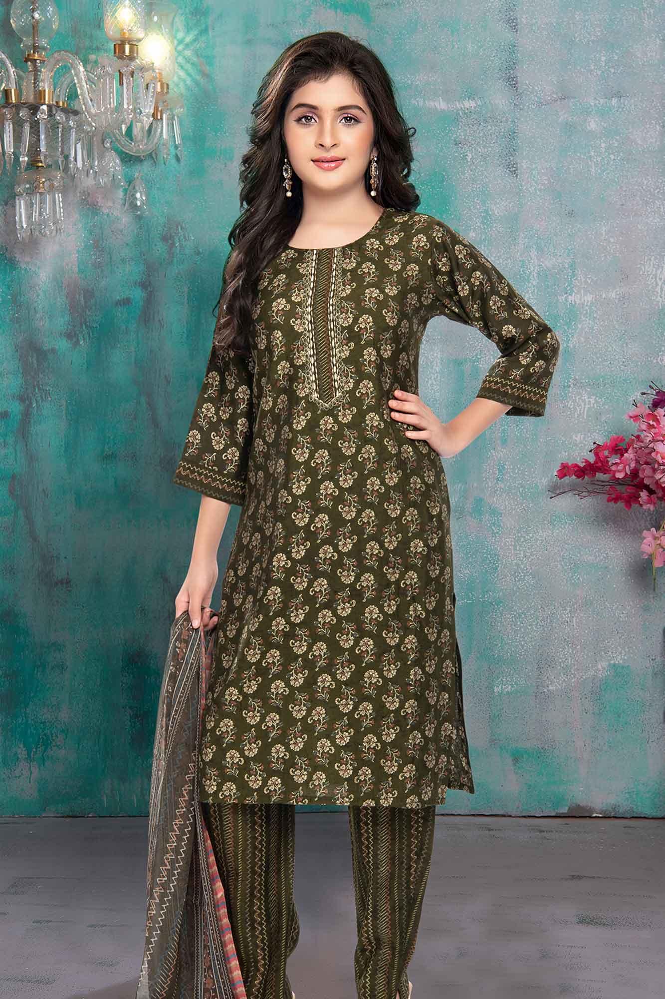 Buy Brask India Straight Kurti with Pant for Women and Girls Printed Cotton  Online at Best Prices in India - JioMart.